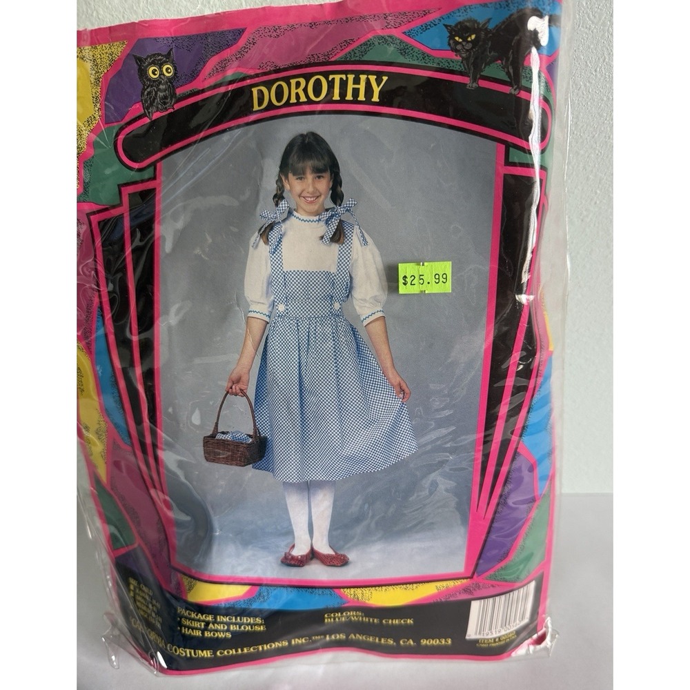 Kids Dorothy Dress Costume - Wizard of Oz, 8-10, Medium Made in USA READ